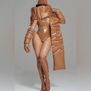 IVY PARK x Adidas Padded Logo Scarf Wild Brown NWT